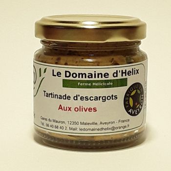 Tartinade d'escargots aux olives